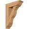Ekena Millwork Funston Traditional Smooth Bracket w/ Offset Brace, Western Red Cedar, 7 1/2"W x 24"D x 32"H BKT0806X24X32FST01SWR - alternate 1
